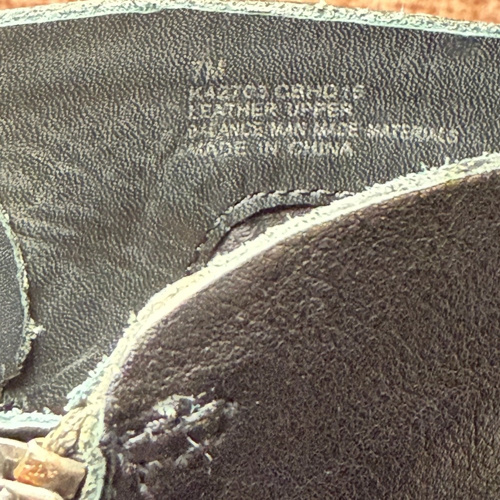 Kork-Ease‎ Leather Heel Triple Buckle Moto Biker Boots Western Revival Women 7 - Picture 12 of 14